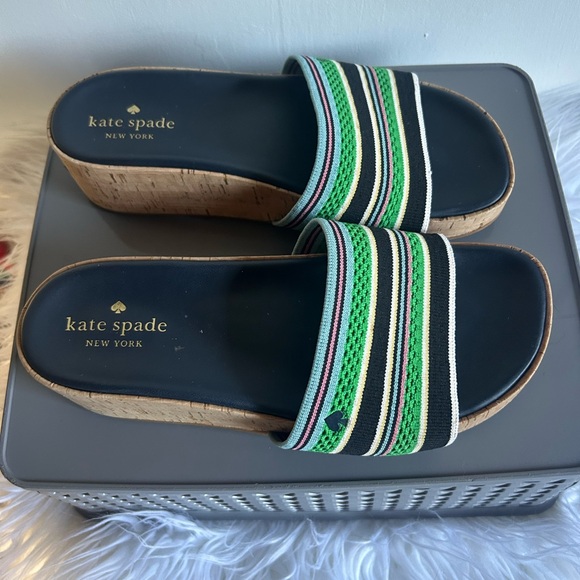 kate spade new york Breeze Platform Wedge Sandals size 9 - Picture 4 of 4